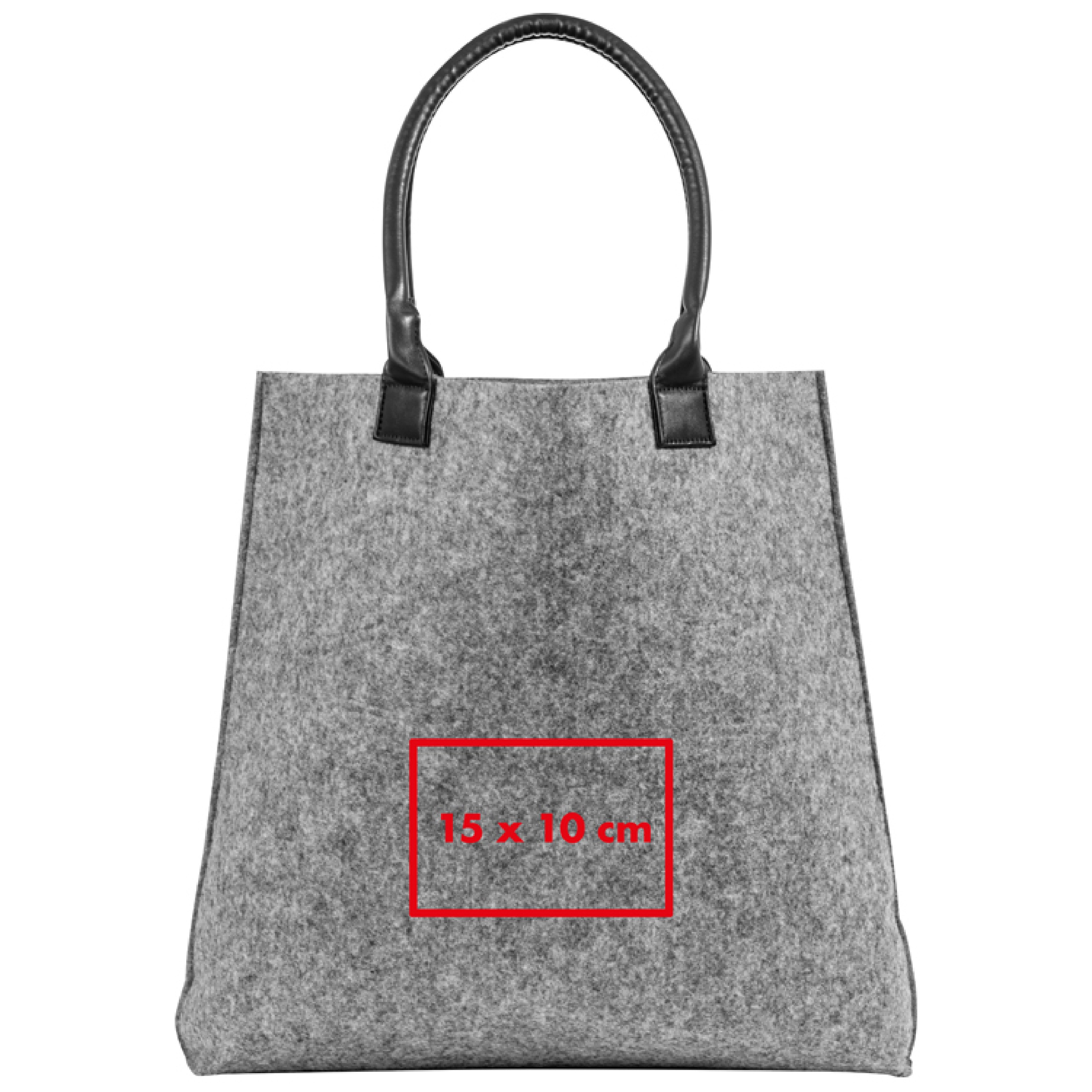 Einkaufstasche aus Filz bedruckt als Werbeartikel 855431294