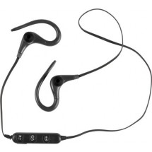 BT-Wireless In-Ear Kopfhörer Flamingo mit Fernbedienung und Mikrophone - Schwarz
