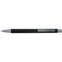Kugelschreiber Touch mit Softtouch Oberfläche und Glanzgravur - Schwarz