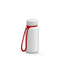 Trinkflasche "Refresh" Colour inkl. Strap, 0,4 l, weiß/weiß