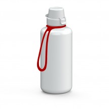 Trinkflasche "School" Colour inkl. Strap 1,0 l, weiß/weiß