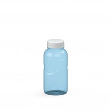 Trinkflasche Carve "Refresh" Colour 0,5 l, transparent-blau/weiß