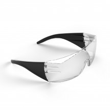 Schutzbrille "Safety", transparent/schwarz