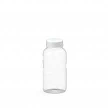 Trinkflasche Carve "Refresh" klar-transparent 0,5 l, transparent/weiß