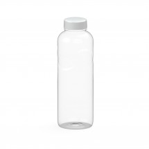 Trinkflasche Carve "Refresh" klar-transparent 1,0 l, transparent/weiß