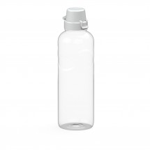 Trinkflasche Carve "School" klar-transparent 1,0 l, transparent/weiß