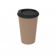 Kaffeebecher "ToGo", 0,3 l, beständiges braun/schwarz