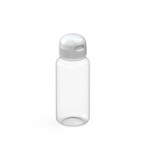 Trinkflasche "Sports" klar-transparent 0,4 l, transparent/weiß