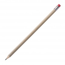 Bleistift mit Radiergummi Hickory - braun