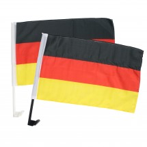 Autofahne "Deutschland", Deutschland-Farben/weiß