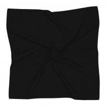 Nickituch, Polyester Twill, uni, ca. 53x53 cm - schwarz