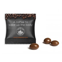 Arabica Kaffeebohne einzeln im Werbetütchen | 1,75 g | Standard-Folie transparent | 1-farbig
