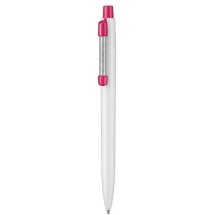 Kugelschreiber STRONG - weiss/fuchsia-pink