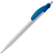 Kugelschreiber Cosmo Hardcolour - White / Royal blue