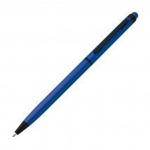Metall Kugelschreiber mit schwarzem Untergrund - blau