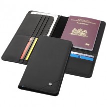 Odyssey RFID-Reisebrieftasche - Schwarz/blau