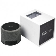 Fiber Bluetooth® Lautsprecher mit Funktion Kabelloses Laden- schwarz
