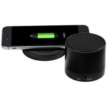 Cosmic Bluetooth®-Lautsprecher und kabelloses Ladepad- schwarz
