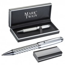 Mark Twain Kugelschreiber Columbia - grau