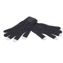 Touchscreen gloves with label - Schwarz