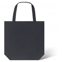 Shopping Bag + faltbare Einkaufstasche mit Einkaufswagenlöser, schwarz