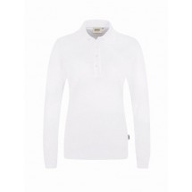 Damen-Longsleeve-Poloshirt Performance-weiß