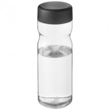 H2O Base® 650 ml Sportflasche mit Drehdeckel - transparent/schwarz