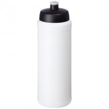 Baseline® Plus grip 750 ml Sportflasche mit Sportdeckel- weiss/schwarz