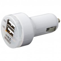 Dual USB Charger - weiss