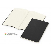 235.276801_Softcover-Copy-Book Creme bestseller A5, schwarz,Prägung schwarz-glänzend inkl.