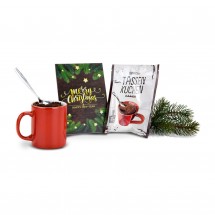 Geschenkartikel: Tassenkuchen Schokolade 70 g, Merry Christmas