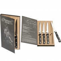 4er Steakmesser-Set London - schwarz