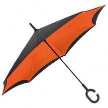 umgekehrter Regenschirm - orange