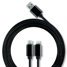 3-in-1 Kabel - schwarz