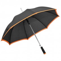 Regenschirm aus Pongee, Automatik - orange