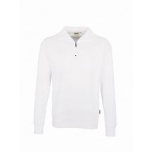 Zip-Sweatshirt Premium-weiß