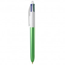 BIC® 4 Colours Glacé with Lanyard Green Glacé / White