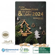 Wand-Adventskalender Lindt „Select Edition“ Organic, Klimaneutral, FSC®