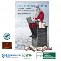 Wand-Adventskalender „Business Exklusiv“ Organic, Klimaneutral, FSC®,Sarotti