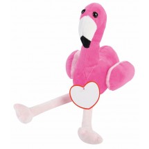 Plüsch-Flamingo LUISA - pink/schwarz/weiß