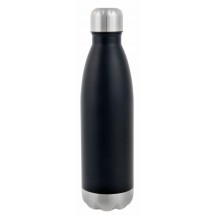 Vakuum-Trinkflasche GOLDEN TASTE doppelwandig - schwarz/silber