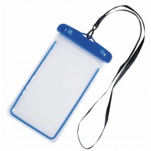 Telefon-Tasche DIVER - blau/transparent