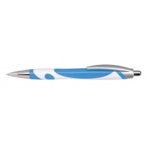 Kugelschreiber MODERN - blau/weiß