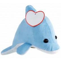 Plüsch-Delfin OCEAN IDA - blau/weiß