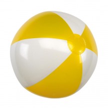 Aufblasbarer Strandball ATLANTIC - gelb/weiß