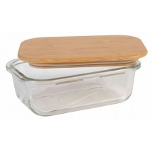 Lunchbox ROSILI, Füllmenge ca. 350 ml - braun/transparent