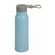 Glas-Trinkflasche ECO DRINK mit Ummantelung - blau