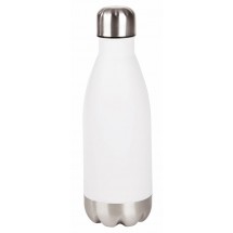 Trinkflasche PARKY - silber/weiß