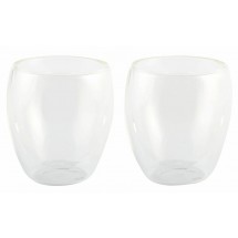 Gläser-Set DRINK LINE, doppelwandig: 2er Set - transparent