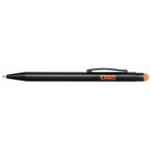 Alu-Kugelschreiber BLACK BEAUTY - orange/schwarz